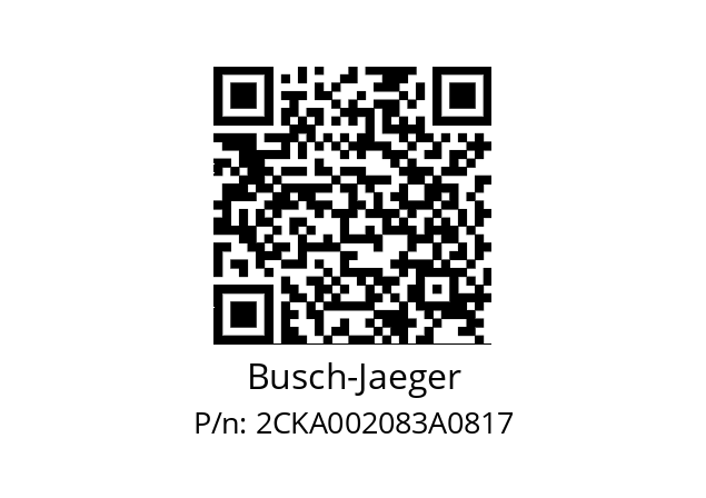   Busch-Jaeger 2CKA002083A0817