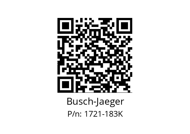   Busch-Jaeger 1721-183K