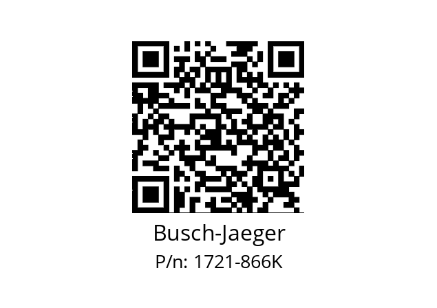   Busch-Jaeger 1721-866K