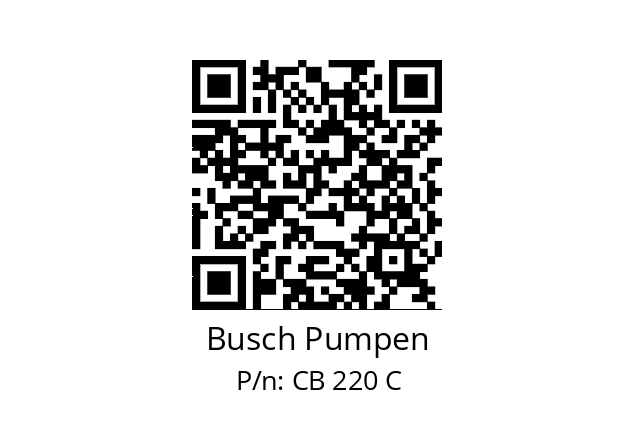   Busch Pumpen CB 220 C