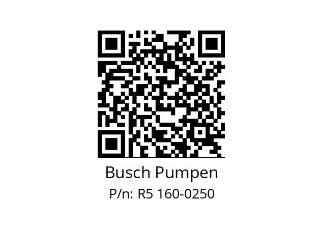   Busch Pumpen R5 160-0250