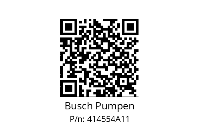   Busch Pumpen 414554A11