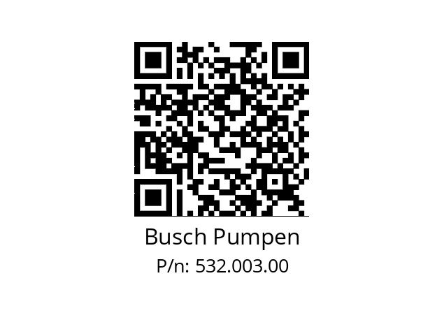   Busch Pumpen 532.003.00