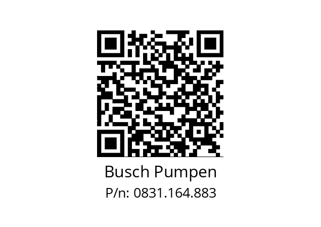   Busch Pumpen 0831.164.883