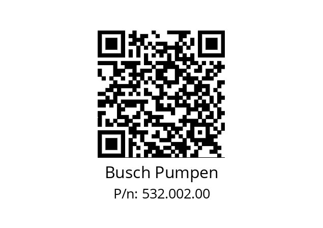   Busch Pumpen 532.002.00