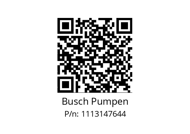   Busch Pumpen 1113147644