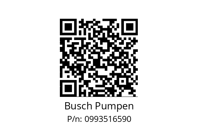   Busch Pumpen 0993516590