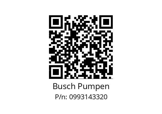   Busch Pumpen 0993143320