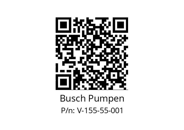   Busch Pumpen V-155-55-001