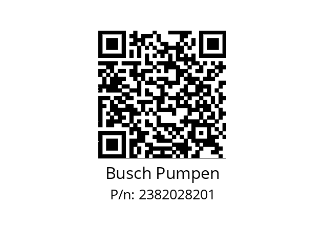   Busch Pumpen 2382028201