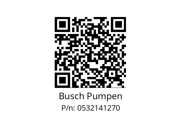   Busch Pumpen 0532141270