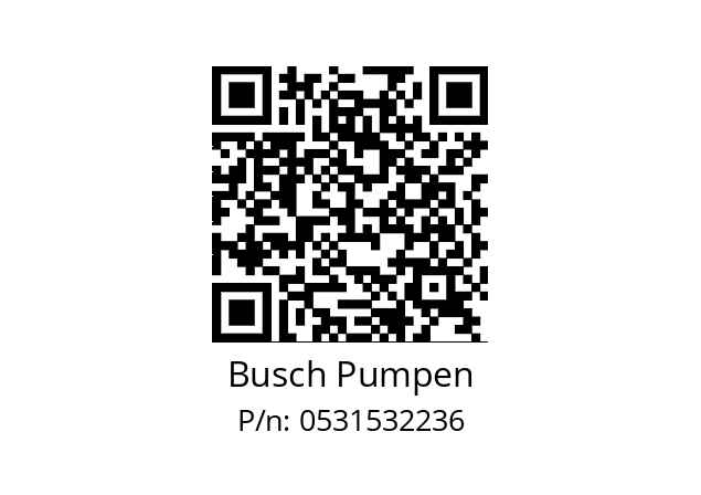   Busch Pumpen 0531532236