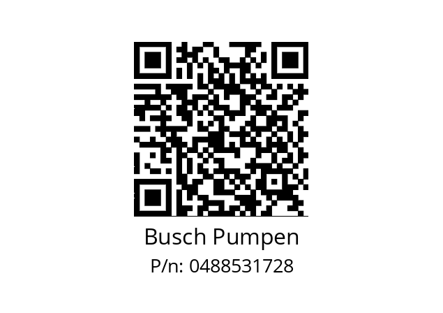   Busch Pumpen 0488531728