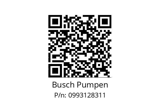   Busch Pumpen 0993128311