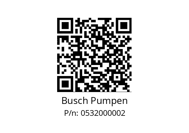   Busch Pumpen 0532000002