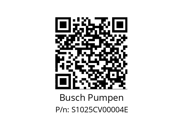   Busch Pumpen S1025CV00004E