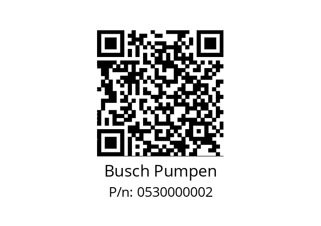   Busch Pumpen 0530000002