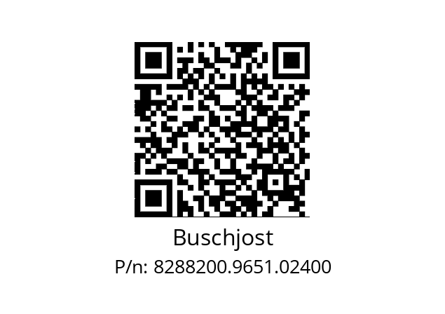   Buschjost 8288200.9651.02400