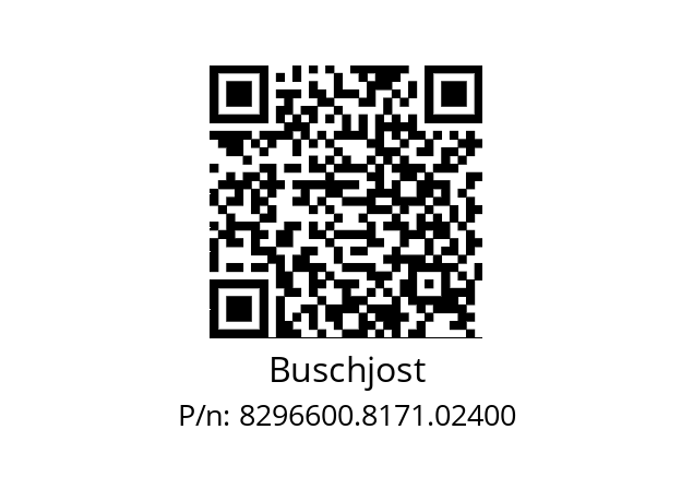   Buschjost 8296600.8171.02400