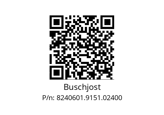   Buschjost 8240601.9151.02400