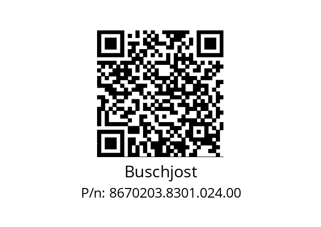   Buschjost 8670203.8301.024.00