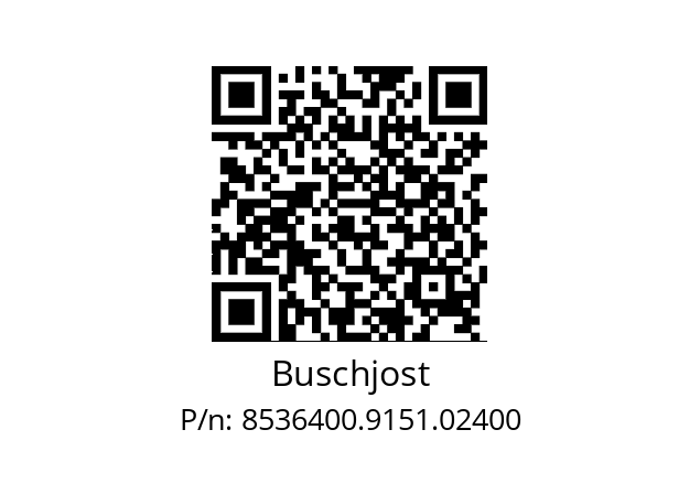   Buschjost 8536400.9151.02400