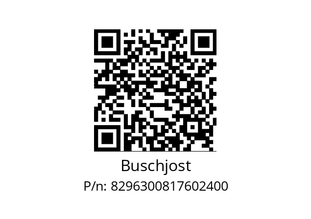   Buschjost 8296300817602400