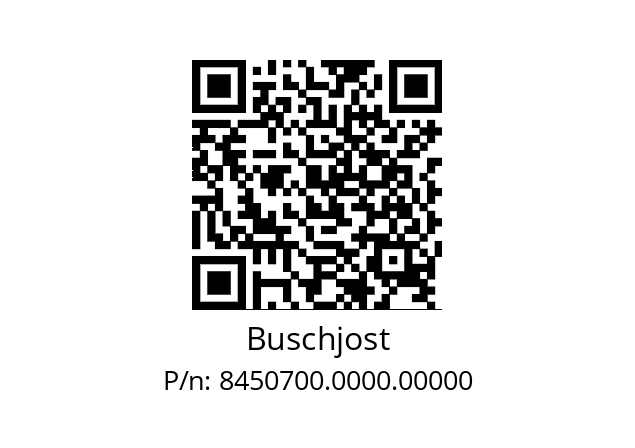   Buschjost 8450700.0000.00000