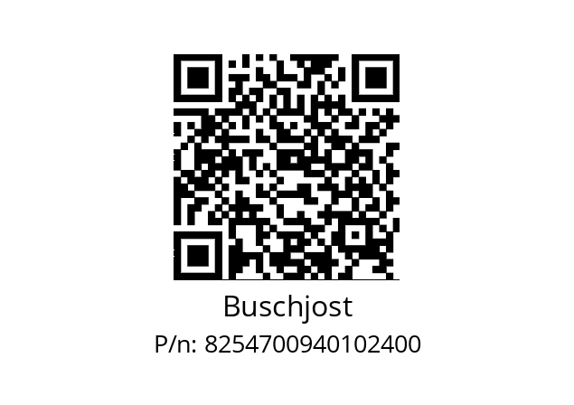   Buschjost 8254700940102400