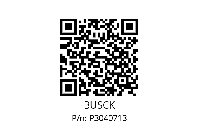   BUSCK P3040713