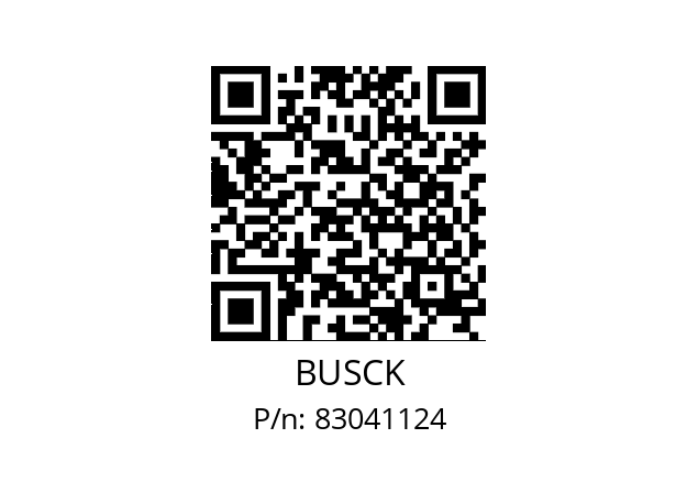   BUSCK 83041124