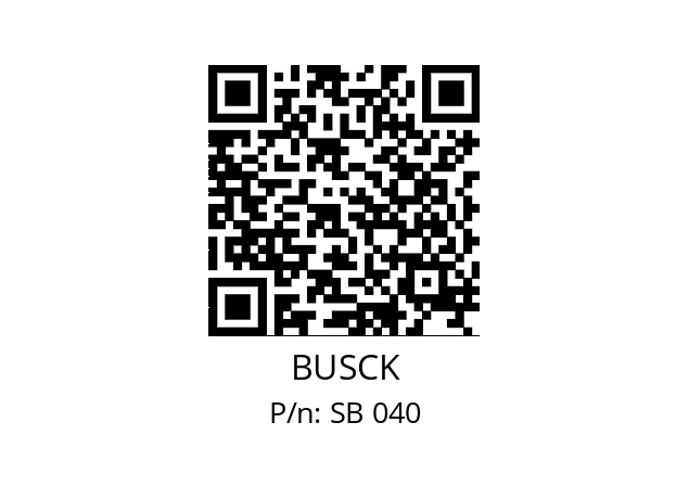   BUSCK SB 040