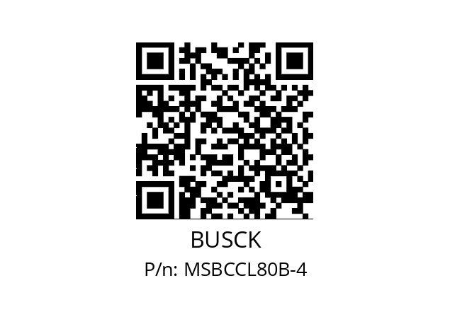   BUSCK MSBCCL80B-4