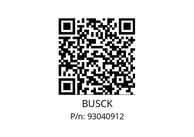   BUSCK 93040912