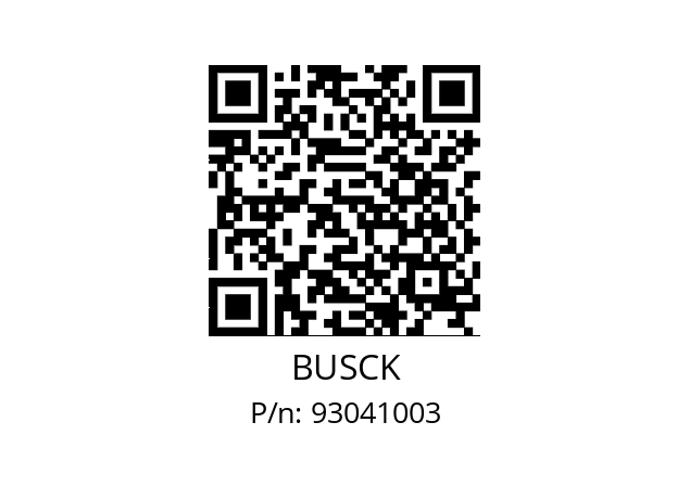   BUSCK 93041003