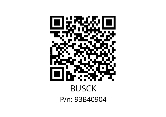   BUSCK 93B40904