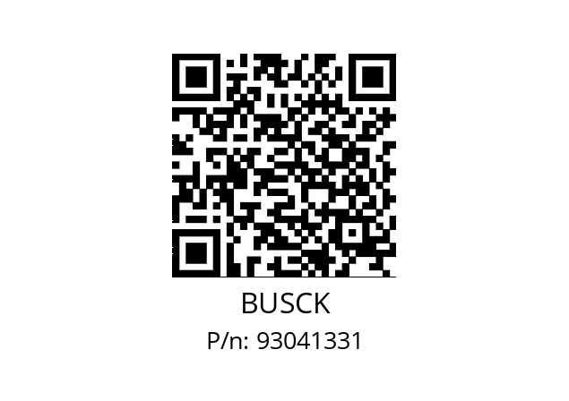   BUSCK 93041331