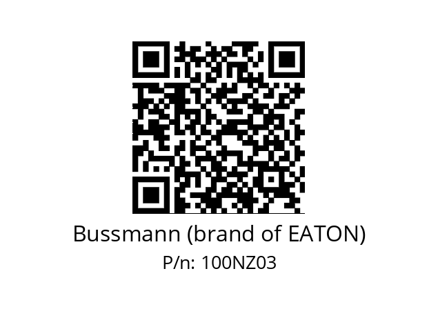   Bussmann (brand of EATON) 100NZ03