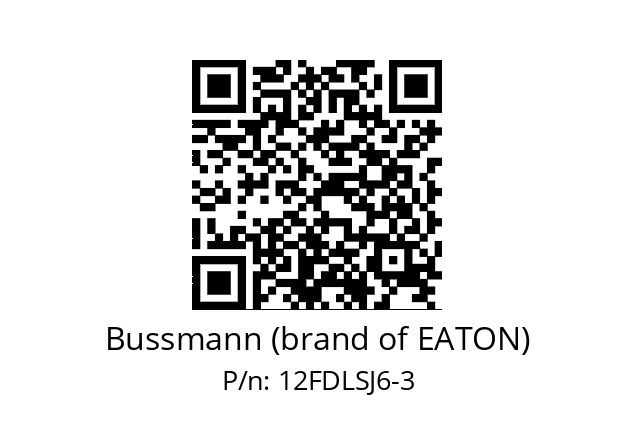   Bussmann (brand of EATON) 12FDLSJ6-3