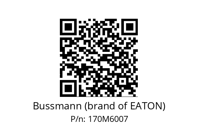   Bussmann (brand of EATON) 170M6007