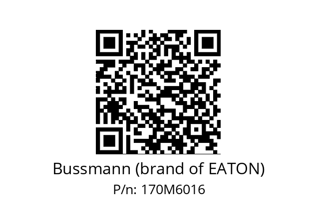   Bussmann (brand of EATON) 170M6016