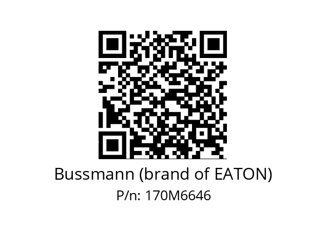   Bussmann (brand of EATON) 170M6646