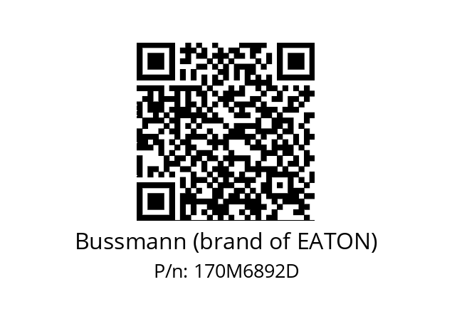   Bussmann (brand of EATON) 170M6892D