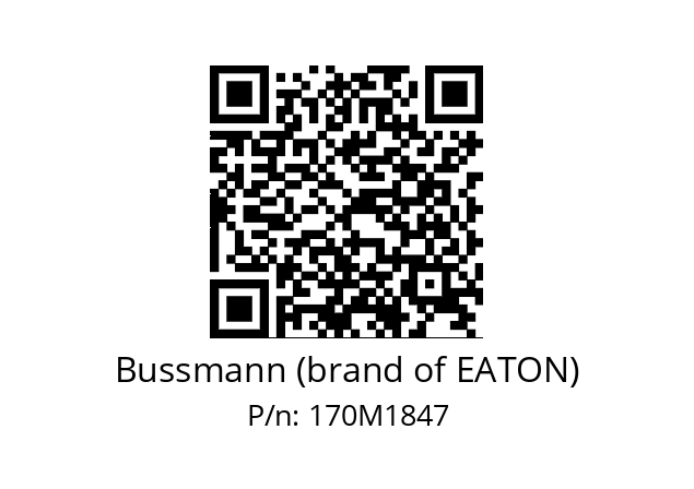   Bussmann (brand of EATON) 170M1847