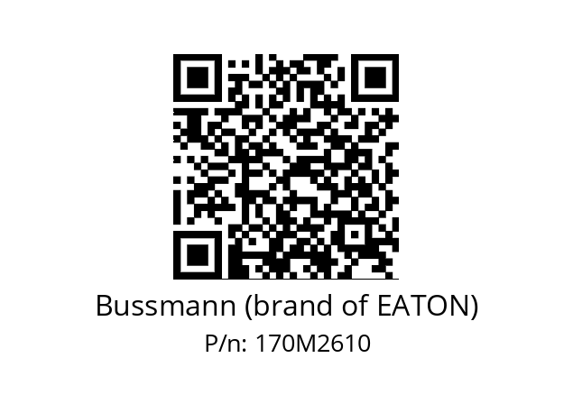   Bussmann (brand of EATON) 170M2610