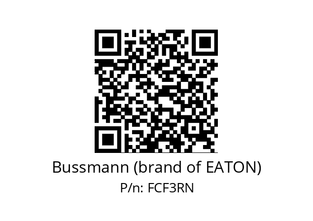   Bussmann (brand of EATON) FCF3RN