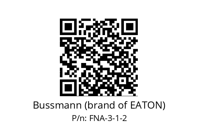   Bussmann (brand of EATON) FNA-3-1-2