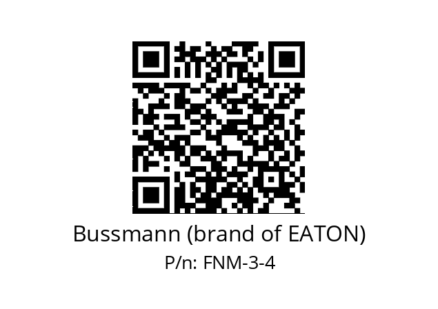   Bussmann (brand of EATON) FNM-3-4