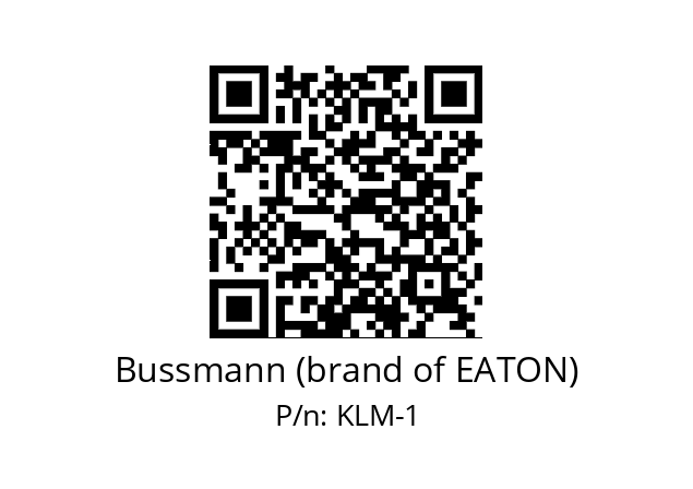   Bussmann (brand of EATON) KLM-1