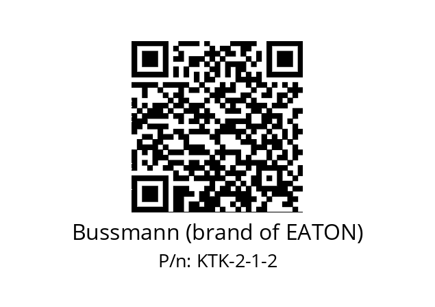   Bussmann (brand of EATON) KTK-2-1-2